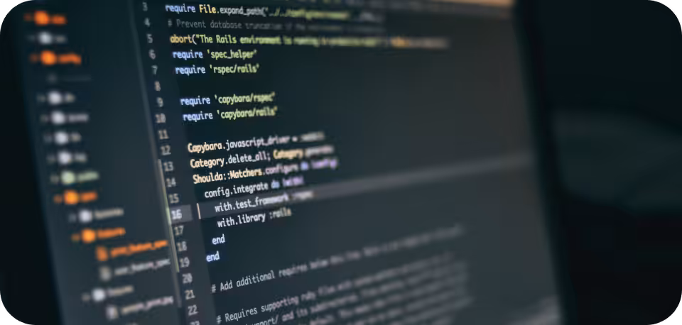 "Close-up of a computer display, showcasing a coding language intended for the analysis of various personal and behavioural information to develop algorithms." 