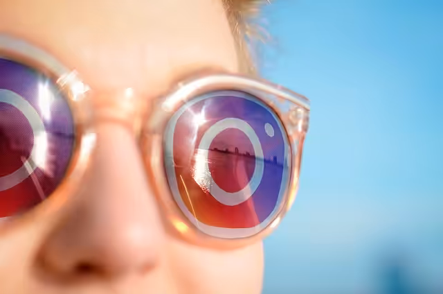 A woman with glasses sees Instagram marketing's bright future.